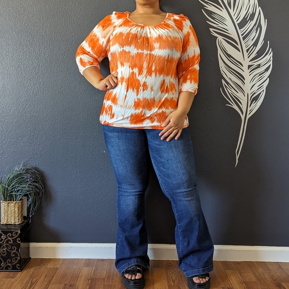 Michael Kors Orange Top - Picture 5 of 8